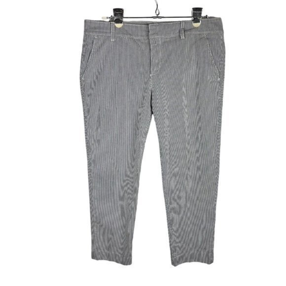 Tommy Hilfiger Capri Pants Women's Size 8 Striped Pockets Belt Loops